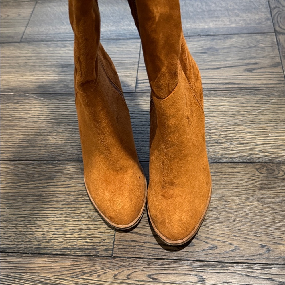 Boutique Suede Knee High Boots Size 7 - Picture 3 of 8